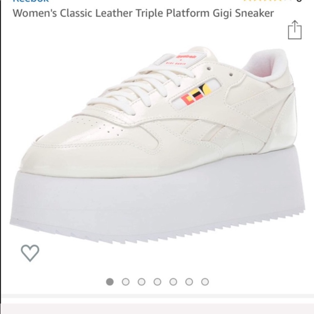 Reebok GIGI platform leather sneaker